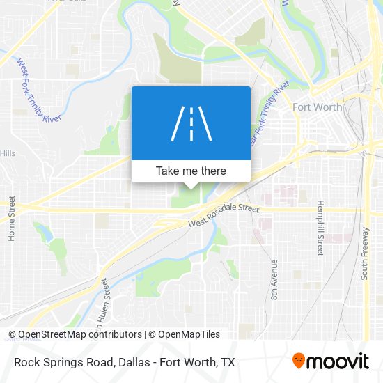 Rock Springs Road map