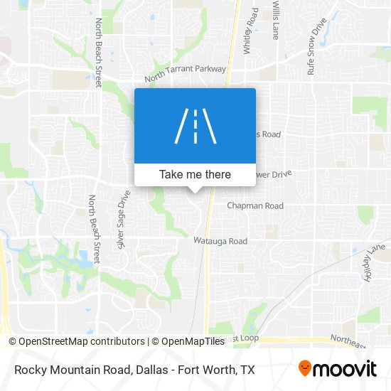 Mapa de Rocky Mountain Road