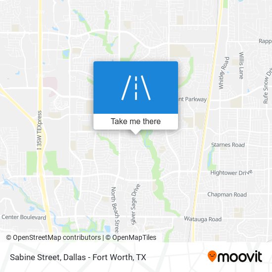 Mapa de Sabine Street