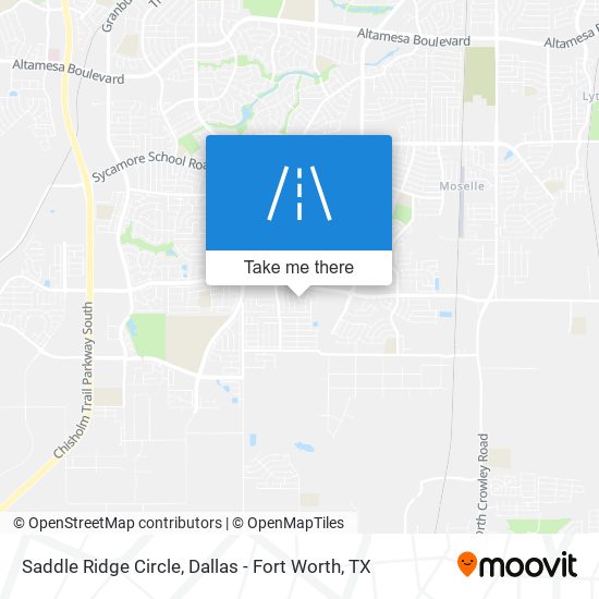 Saddle Ridge Circle map