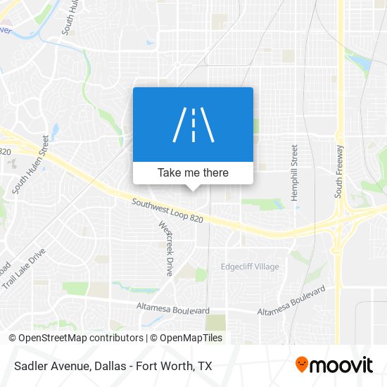 Sadler Avenue map