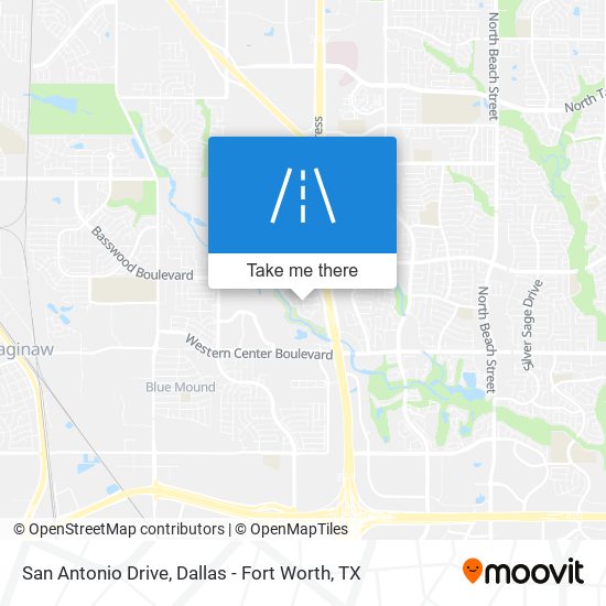 San Antonio Drive map