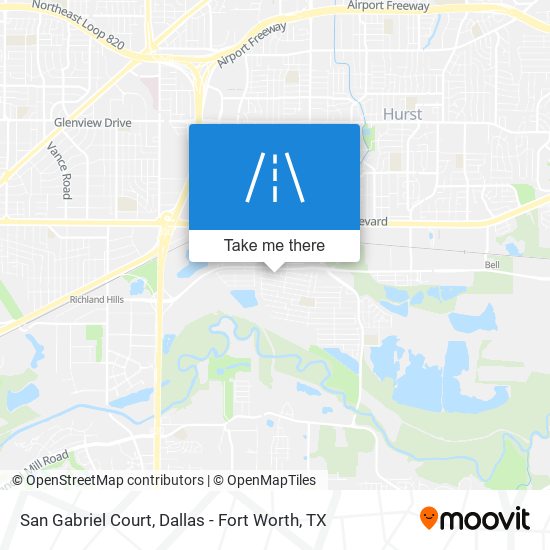 San Gabriel Court map