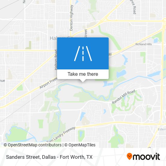 Sanders Street map
