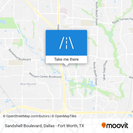 Sandshell Boulevard map