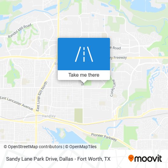 Sandy Lane Park Drive map
