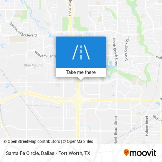 Santa Fe Circle map