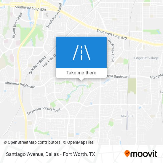 Mapa de Santiago Avenue