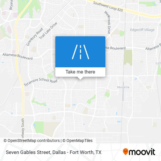 Seven Gables Street map