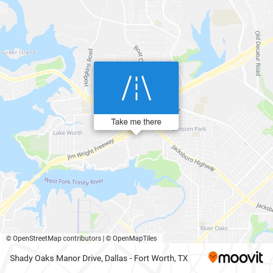 Mapa de Shady Oaks Manor Drive