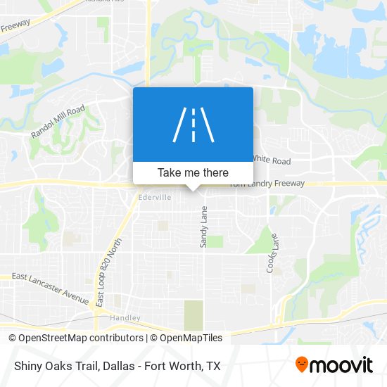 Shiny Oaks Trail map