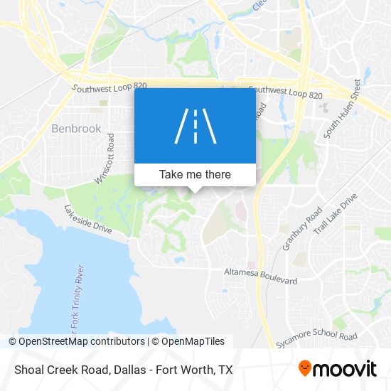 Shoal Creek Road map