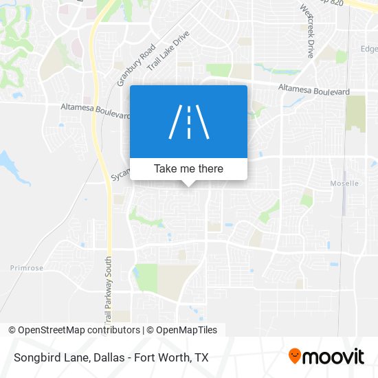 Songbird Lane map
