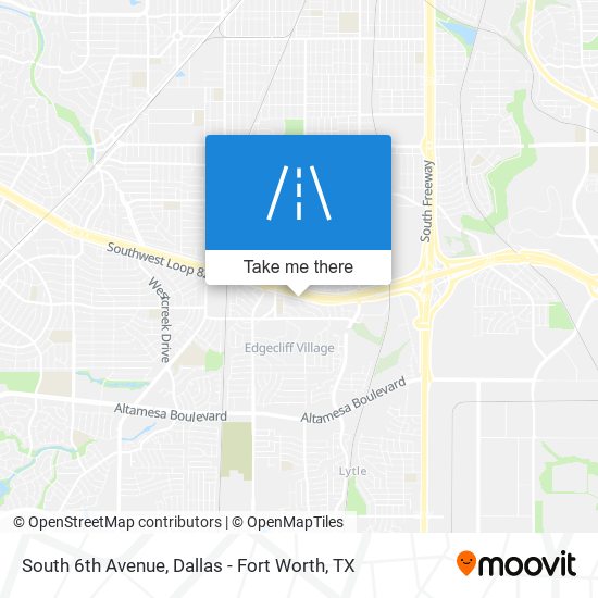 Mapa de South 6th Avenue
