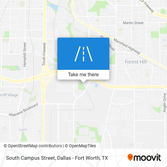 Mapa de South Campus Street