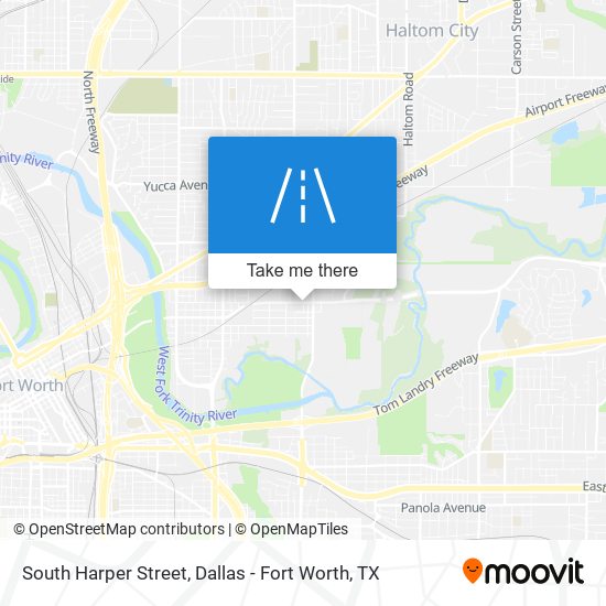 South Harper Street map