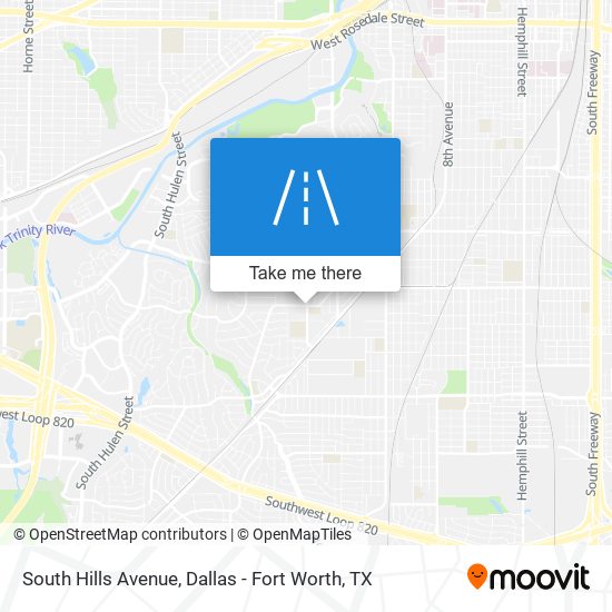 South Hills Avenue map