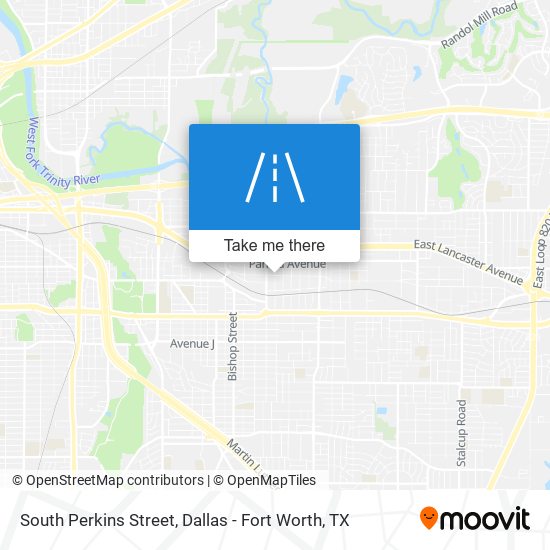 South Perkins Street map