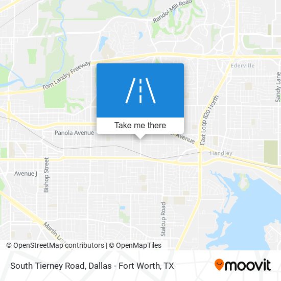 South Tierney Road map