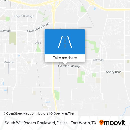 Mapa de South Will Rogers Boulevard