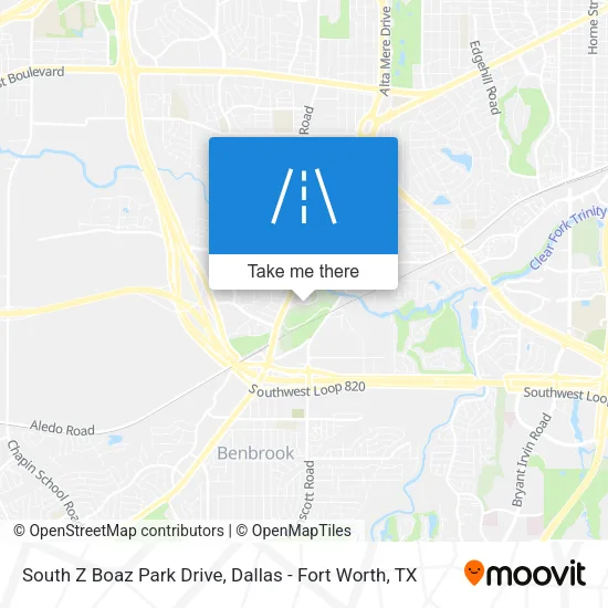 South Z Boaz Park Drive map