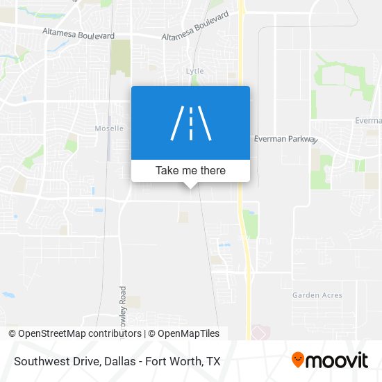 Southwest Drive map