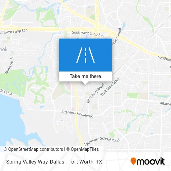 Spring Valley Way map
