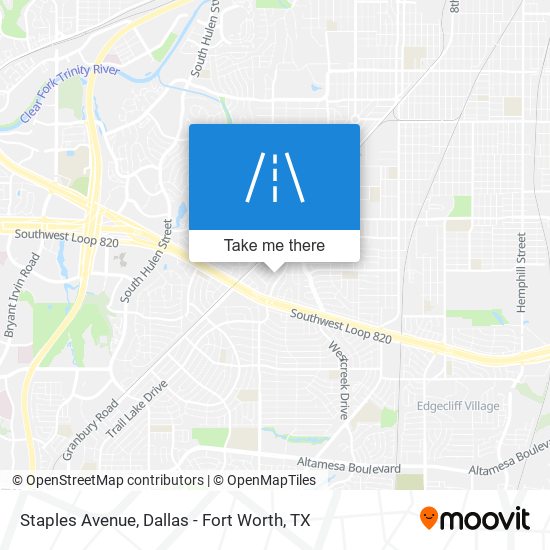 Staples Avenue map