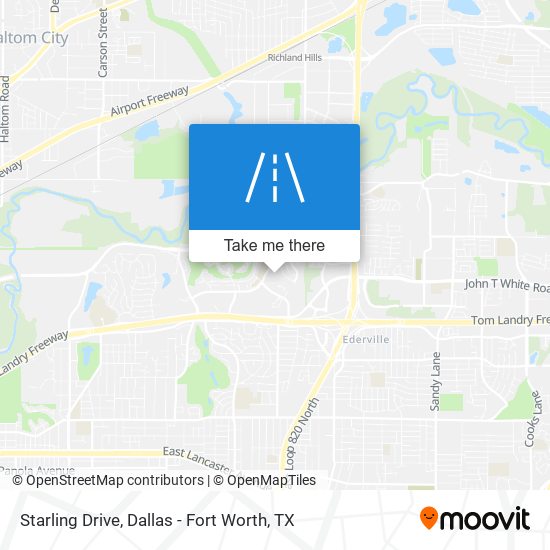 Starling Drive map