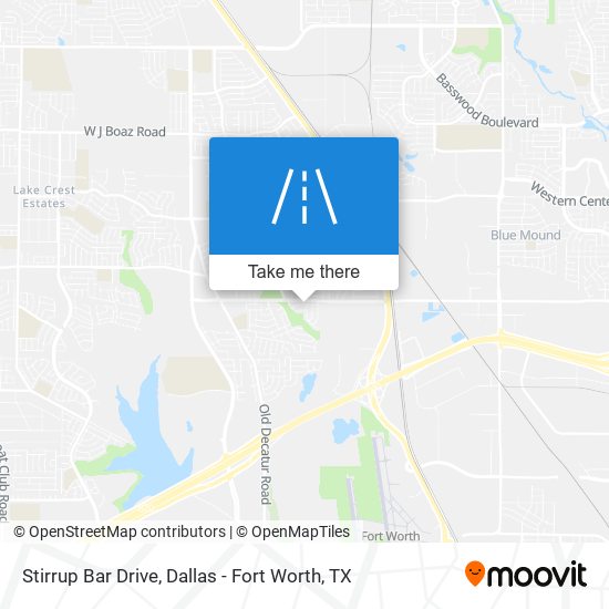 Stirrup Bar Drive map