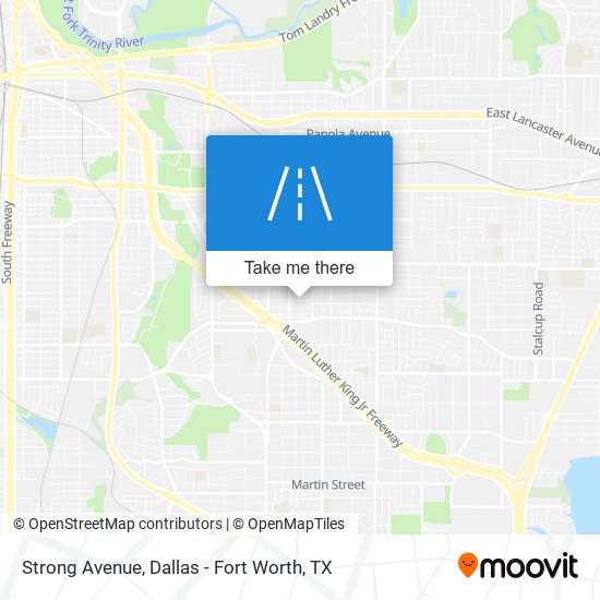 Strong Avenue map