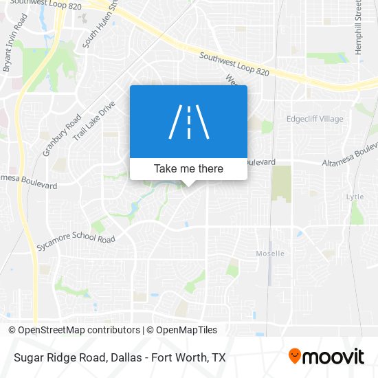Sugar Ridge Road map