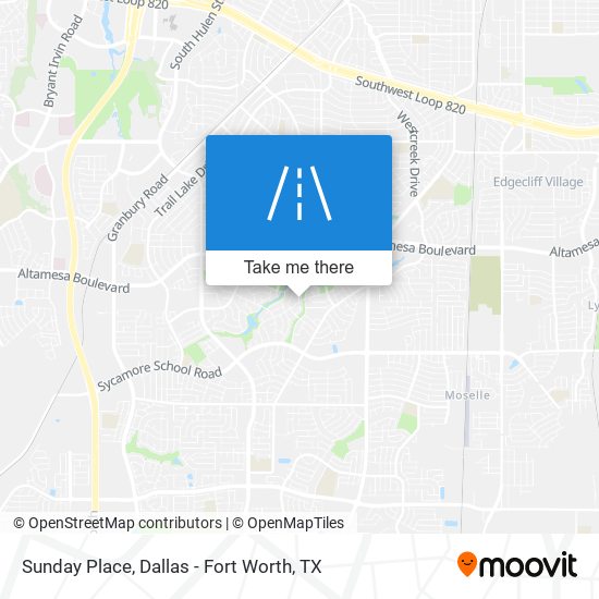 Sunday Place map