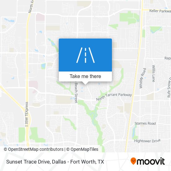 Sunset Trace Drive map