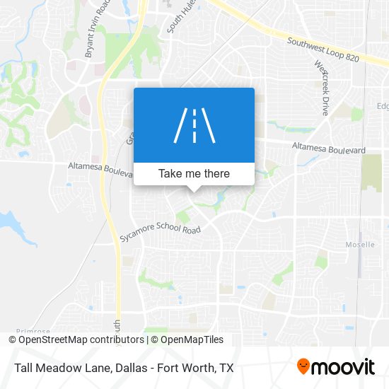 Tall Meadow Lane map