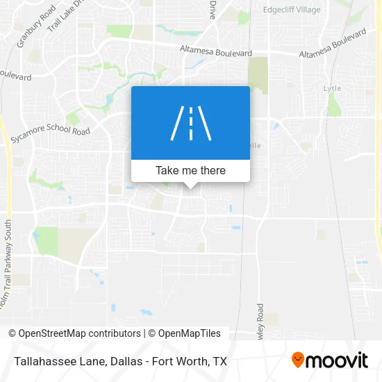 Tallahassee Lane map