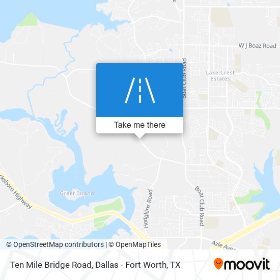 Ten Mile Bridge Road map