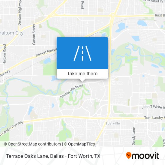 Terrace Oaks Lane map