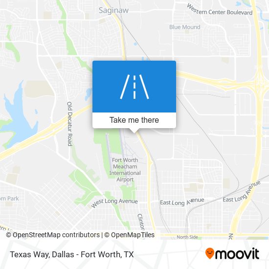 Texas Way map