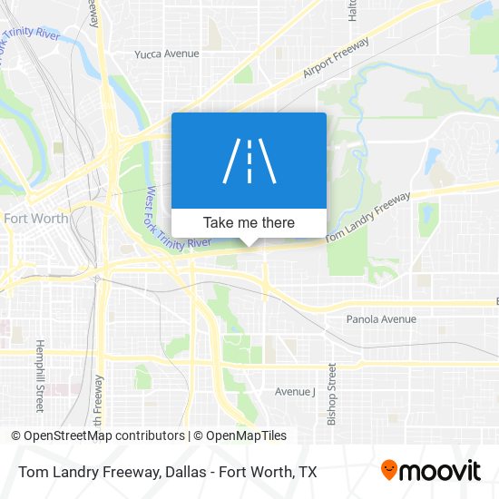 Tom Landry Freeway map