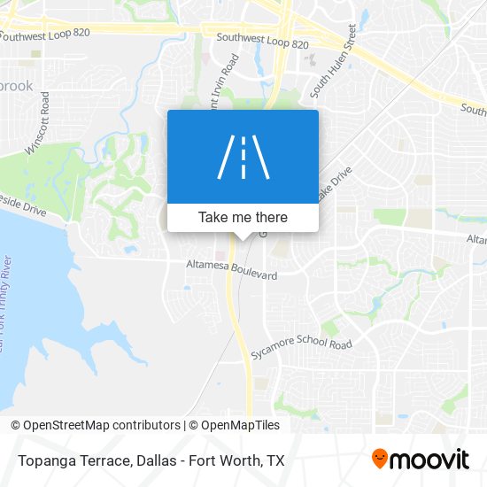 Topanga Terrace map