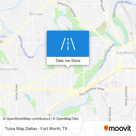 Tulsa Way map