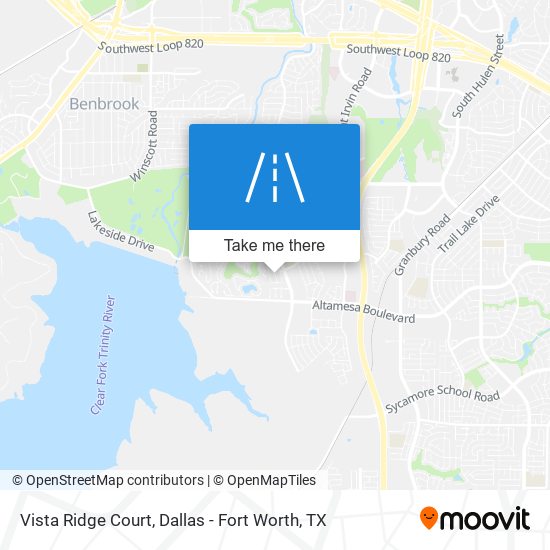 Vista Ridge Court map