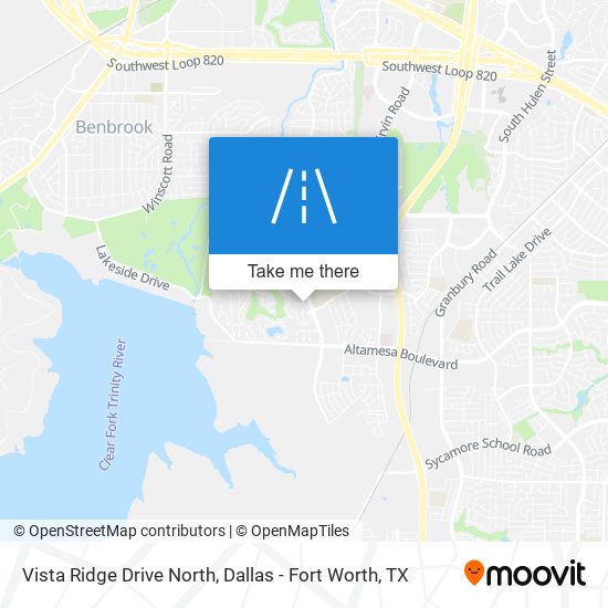 Vista Ridge Drive North map