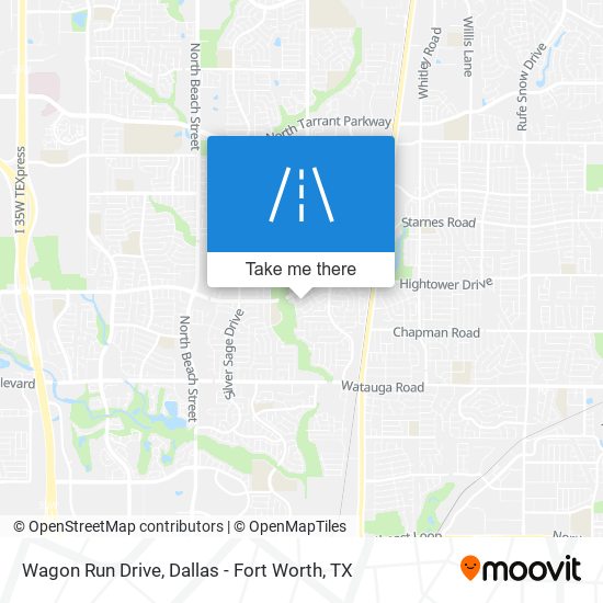 Wagon Run Drive map