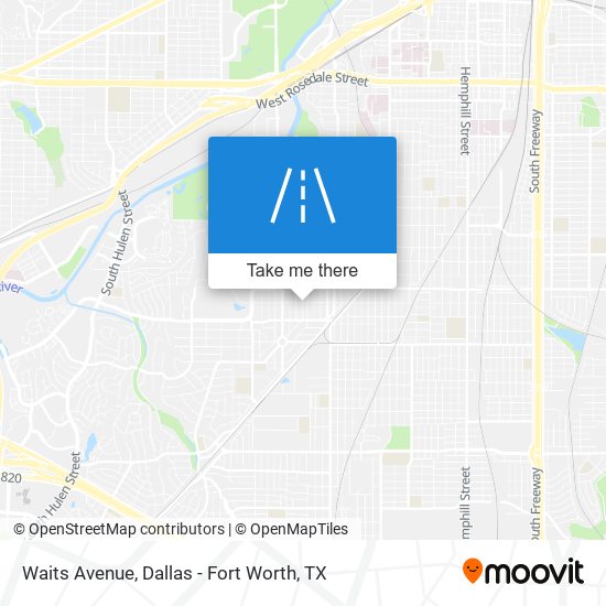Waits Avenue map