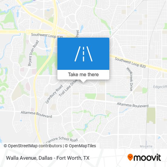 Walla Avenue map
