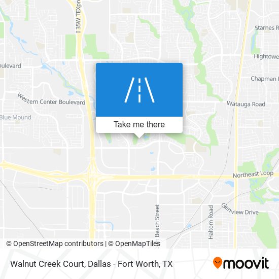 Mapa de Walnut Creek Court