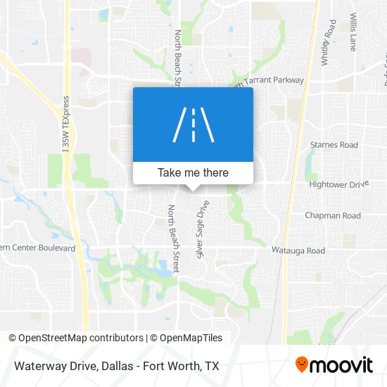 Mapa de Waterway Drive