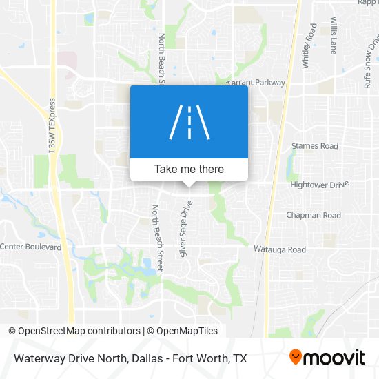 Mapa de Waterway Drive North